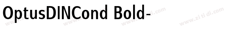 OptusDINCond Bold字体转换